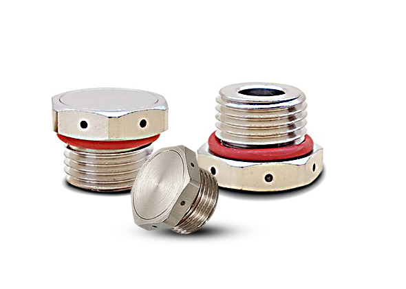 铜镀镍六角防水透气阀M